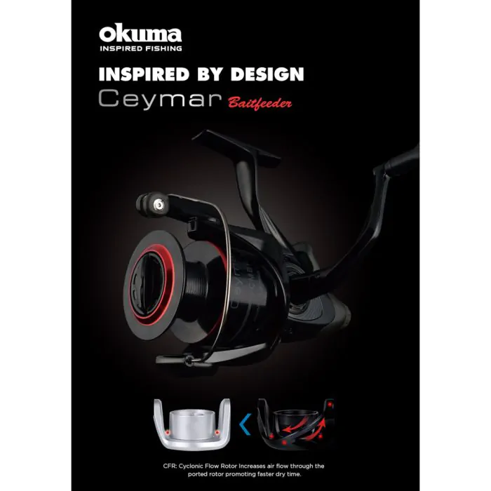 okuma ceymar baitfeeder 355 Spinning Reel Fishermanshub Introducing the Okuma Ceymar Baitfeeder A the ultimate reel for anglers seeking superior performance and reliability on the water KOOWROTEK OKUMA CEYMAR BAITFEEDER 355