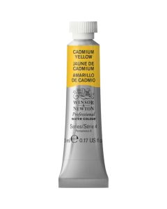 Winsor & Newton Professional Watercolour Paint Tube Series 4 Cadmium Yellow 5ml DISCONTINUED