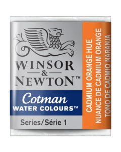 Winsor & Newton Cotman Watercolour Paint Cadmium Orange Hue Half Pan