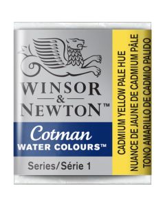 Winsor & Newton Cotman Watercolour Paint Cadmium Yellow Pale Hue Half Pan