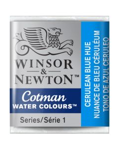 Winsor & Newton Cotman Watercolour Paint Cerulean Blue Hue Half Pan