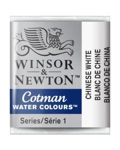 Winsor & Newton Cotman Watercolour Paint Chinese White Half Pan