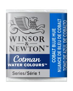 Winsor & Newton Cotman Watercolour Paint Cobalt Blue Hue Half Pan