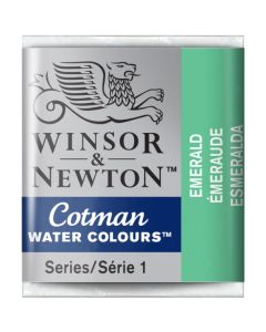 Winsor & Newton Cotman Watercolour Paint Emerald Half Pan