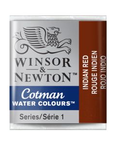 Winsor & Newton Cotman Watercolour Paint Indian Red Half Pan