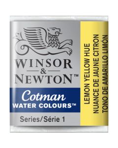 Winsor & Newton Cotman Watercolour Paint Lemon Yellow Hue Half Pan