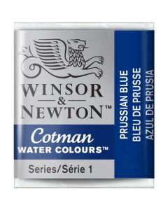 Winsor & Newton Cotman Watercolour Paint Prussian Blue Half Pan