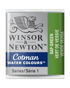 Winsor & Newton Cotman Watercolour Paint Sap Green Half Pan