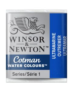 Winsor & Newton Cotman Watercolour Paint Ultramarine Half Pan