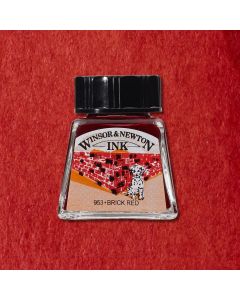Winsor & Newton Drawing Ink Brick Red 14ml