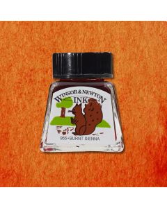 Winsor & Newton Drawing Ink Burnt Sienna 14ml