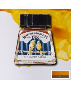 Winsor & Newton Drawing Ink Canary Yellow 14ml