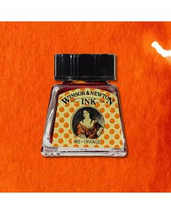 Winsor & Newton Drawing Ink Orange 14ml