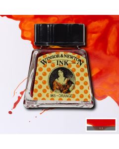 Winsor & Newton Drawing Ink Orange 14ml