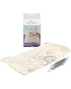 Creativ Company DIY Kit Magical Mermaid Fabric Painting