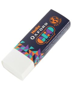 Helix Oxford Geo Orange Eraser 2pk