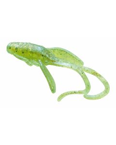 Berkley Powerbait Micro Nymph Chartreuse Silver Fleck with Scales 25mm