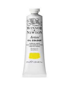 Winsor & Newton Artists Oil Colour Paint Tube Series 4 Cadmium Lemon 37ml
