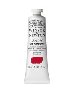 Winsor & Newton Artists Oil Colour Paint Tube Series 4 Cadmium Red Deep 37ml