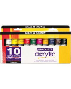 Daler Rowney Graduate Acrylic Selection Set 38ml 10pk