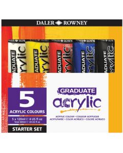 Daler Rowney Graduate Acrylic Starter Set 120ml 5pk