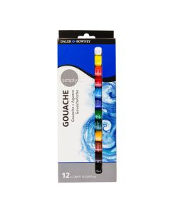 Daler Rowney Simply Gouache Paint 12ml 12pk