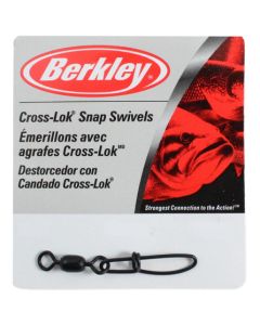 Berkley Mc Mahon Cross-Lok Snap Swivels Size 12 30lb 5pk