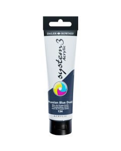 Daler Rowney System 3 Acrylic Paint 150ml Prussian Blue Hue