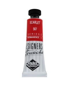 Daler Rowney Designers Gouache Paint 15ml Series C Scarlet