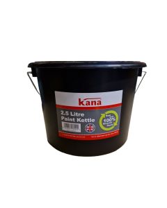 Kana Black Plastic Paint Kettle 2.5L