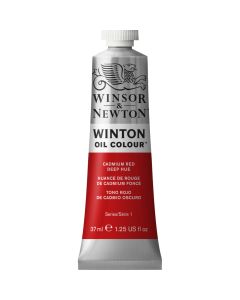Winsor & Newton Winton Oil Colour Paint Tube Cadmium Red Deep Hue 37ml