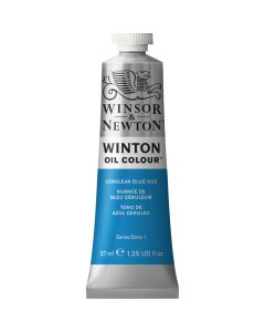Winsor & Newton Winton Oil Colour Paint Tube Cerulean Blue Hue 37ml