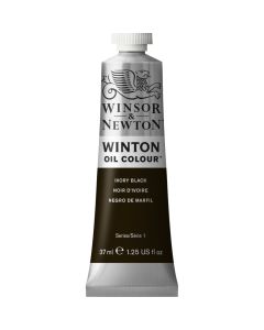 Winsor & Newton Winton Oil Colour Paint Tube Ivory Black 37ml