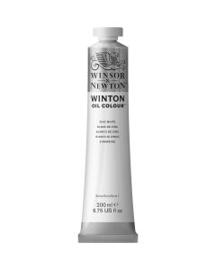 Winsor & Newton Winton Oil Colour Paint Tube Zinc White 200ml