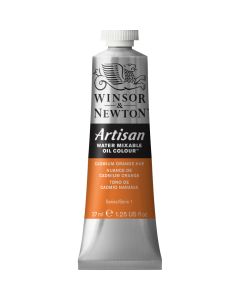 Winsor & Newton Artisan Water Mixable Oil Paint Tube Series 1 Cadmium Orange Hue 37ml