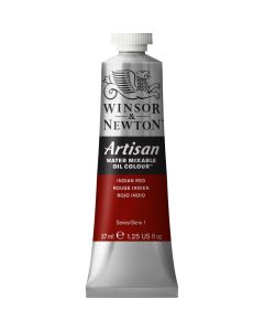 Winsor & Newton Artisan Water Mixable Oil Paint Tube Series 1 Indian Red 37ml