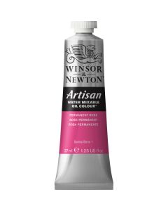 Winsor & Newton Artisan Water Mixable Oil Paint Tube Series 1 Permanent Rose 37ml