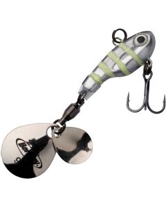 Berkley Pulse Spintail 70mm 14g Glow Silver Zebra