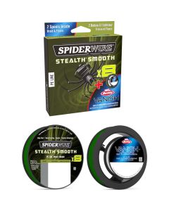 Spiderwire 8 Braid & Fluorocarbon Duo Spool System 18kg/0.19mm 12.5kg/0.45mm