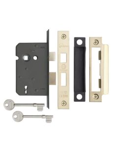 Eclipse CE 3 Lever Mortice Sash Lock Polished Brass 76mm
