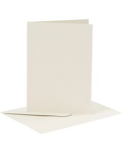 Creativ Company Cards &amp; Envelopes Making Kit A6 Off White 6pk
