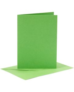 Creativ Company Card &amp; Envelopes Making Kit A6 Green 6pk