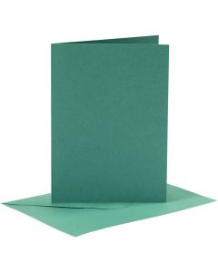 Creativ Company Card &amp; Envelopes Making Kit A6 Dark Green 6pk