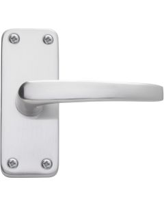 Eclipse Aluminium Contract Lever Latch Door Handle Set Satin Anodised Aluminium