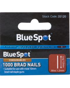 Bluespot Brad Nails 10mm 1000pk
