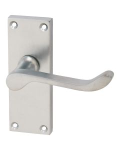 Eclipse Victorian Scroll Lever Latch Door Handle Set Satin Chrome