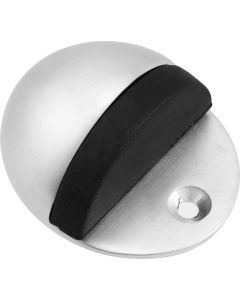 Eclipse Shielded Oval Door Stop Satin Chrome 51mm