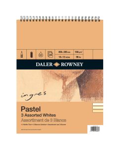 Daler Rowney Ingres 3 Pastel Spiral Pad 16x12" 160gsm