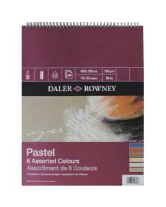 Daler Rowney Ingres 6 Pastel Spiral Pad 16x12" 160gsm