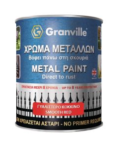 Granville Smooth Metal Paint Red 750ml
